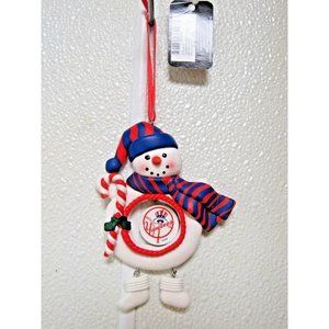 MLB New York Yankees Clay Dough Snowman Christmas Ornament by Team Sports Americ